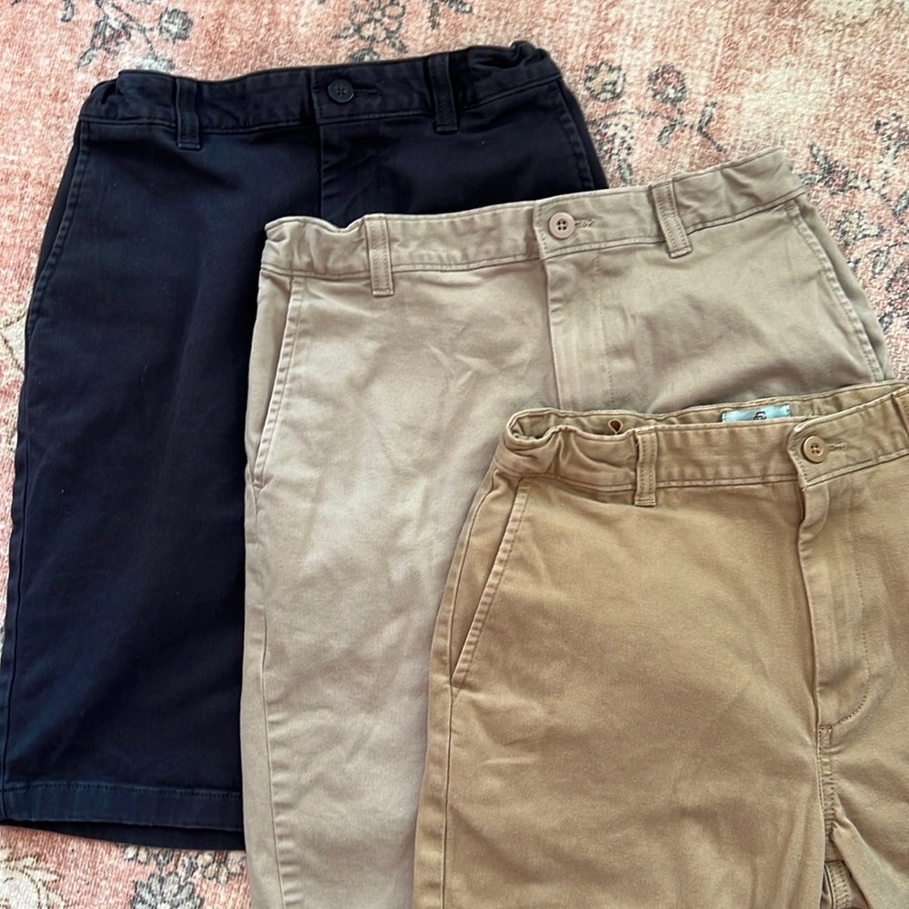 Set of three youth 16 chino shorts